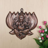 गैलरी व्यूवर में इमेज लोड करें, Webelkart Wall Hanging of Lord Ganesha in Lotus Showpiece - 30 cm (Original and Authentic)