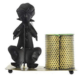 गैलरी व्यूवर में इमेज लोड करें, JaipurCrafts Exclusive Premium Antique Rajasthani Musician Pen Stand Showpiece- 7 in (Iron)