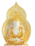 Load image into Gallery viewer, JaipurCrafts Unique Spiritual Ceremic Goutam Budda Showpiece for Home Décor (Golden, 7.50 inch)