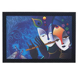 गैलरी व्यूवर में इमेज लोड करें, JaipurCrafts Radha Krishna Large Framed UV Digital Reprint Painting (Wood, Synthetic, 36 cm x 51 cm)