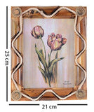 Load image into Gallery viewer, JaipurCrafts Premium Designer Table Photo Frame (6&quot;x 8&quot; inches Photo Size, Antique Finish)