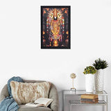 गैलरी व्यूवर में इमेज लोड करें, JaipurCrafts Tirupati Balaji Large Framed UV Digital Reprint Painting (Wood, Synthetic, 36 cm x 51 cm)