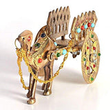 Load image into Gallery viewer, WebelKart JaipurCrafts Gemstone Studded Brass Camel Handicraft (Brown)
