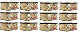 गैलरी व्यूवर में इमेज लोड करें, JaipurCrafts 12 Pieces Polka Dots Non Woven Saree Cover Set, Cream (45 x 35 x 21 cm)
