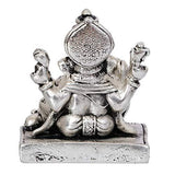 गैलरी व्यूवर में इमेज लोड करें, Webelkart Silver Plated Lord Ganesha,God of Luck &amp; Success Diwali Gifts Home Decor (Size: 3.00&quot;)