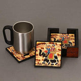 Load image into Gallery viewer, JaipurCrafts Royal Rajasthani Round Bani Thani Tea/coffee Coasters (Set Of 6)