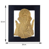 Load image into Gallery viewer, JaipurCrafts Golden Lord Ganesha Wall Hanging Showpiece - 37 cm (Wood, Black, Gold), for Festive Decor/Interior Decor