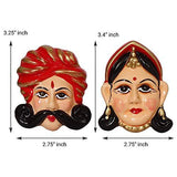 गैलरी व्यूवर में इमेज लोड करें, JaipurCrafts Premium Handmade Royal Rajasthani Desi Couple Designer Fridge Magnet- 3 Inch (Multi Color) Pack of 2