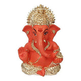 Load image into Gallery viewer, Webelkart Gold Plated Lord Ganesha for Car Dashboard Statue Ganpati Figurine God of Luck (Size: 8.25 x 3.50 x 5.50 cm)