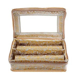 Load image into Gallery viewer, JaipurCrafts Golden Bangle Box Two Roll in Brocade (Golden)