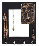 Load image into Gallery viewer, JaipurCrafts Decorative Gautam Buddha Wooden Key Holder | Key Stand | Key Hooks