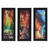 Load image into Gallery viewer, JaipurCrafts Modern Art Set of 3 Large Framed UV Digital Reprint Painting (Wood, Synthetic, 41 cm x 53 cm)