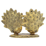 Load image into Gallery viewer, JaipurCrafts Premium Aluminium Gold Plated Pair of Kissing Duck Showpiece- 15 cm