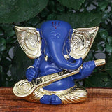 Load image into Gallery viewer, Webelkart Gold Plated Lord Ganesha for Car Dashboard Statue Ganpati Figurine God of Luck &amp; Success Diwali Gifts Home Decor (Size: 3.00 x 2.50 inches)