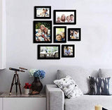 Load image into Gallery viewer, WebelKart Set of 7 Individual Photo Frame- Multiple Size (2 Units of 5x7, 2 Units of 6x10, 1 Units of 8x10, 2 Units of 5x5 Black)
