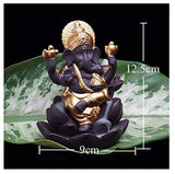 Load image into Gallery viewer, JaipurCrafts Backflow Incense Burner Lord Ganesha Emblem Auspicious