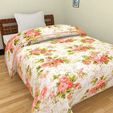 गैलरी व्यूवर में इमेज लोड करें, Webelkart Poly Cotton 220 TC Flowers Print Reversible AC Comfort/Blanket/Quilt (Single Bed, Multicolor)
