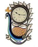 गैलरी व्यूवर में इमेज लोड करें, JaipurCrafts Decorative Antique Single Peacock Wall Clock