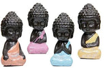 गैलरी व्यूवर में इमेज लोड करें, JaipurCrafts Set of 4 Child Monk Showpiece - 7.62 cm (Polyresin, Multicolor)