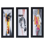 Load image into Gallery viewer, JaipurCrafts Abstract Modern Art Set of 3 Large Framed UV Digital Reprint Painting (Wood, Synthetic, 41 cm x 53 cm)