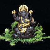 गैलरी व्यूवर में इमेज लोड करें, JaipurCrafts Backflow Incense Burner Lord Ganesha Emblem Auspicious