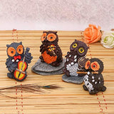 Load image into Gallery viewer, JaipurCrafts Polyresin Musical Owl Family Set, 3.50IN, Multicolour, 4 Piece