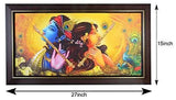 Load image into Gallery viewer, JaipurCrafts Beautiful Radha Krishna Modern Art Texture Print with UV Canvas Painting