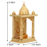 Load image into Gallery viewer, JaipurCrafts Metal Gold Plated Ganesha Decorative Temple Figurine Lord Ganpati Lakshmi Statue Good Luck Spiritual Pooja Gifts Idols(Size 5 x 2.75 Inches, Small)