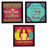 गैलरी व्यूवर में इमेज लोड करें, Webelkart Motivational/Funny Quote Synthetic Poster Photo Frame without Glass for Wall, Office, Study Room Decoration (10 x 10 Inch, Multicolour) -Set of 3