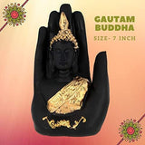 Load image into Gallery viewer, Webelkart Bhaiya Bhabhi Rakhi Set with Sweet Gift - Premium Lumba Rakhi with Lord Gautama Buddha Idol, 450 Grams Soan Papdi Sweet Gift Pack and Roli Chawal