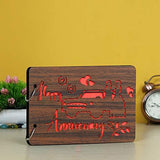 गैलरी व्यूवर में इमेज लोड करें, Webelkart Wooden DIY Scrapbook Memory Book, Photo Album- 26 x 16 x 4 cm (30 Sheets , 0.5 kg )