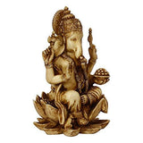 Load image into Gallery viewer, Webelkart Antique Off-White Lord Ganesha Idol,God of Luck &amp; Success Diwali Gifts Home Decor (Size: 7.00&quot;)