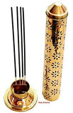 गैलरी व्यूवर में इमेज लोड करें, JaipurCrafts Golden Elegant Tower BrassIncense Stick Holder- 30 cm