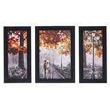 गैलरी व्यूवर में इमेज लोड करें, JaipurCrafts City View Set of 3 Large Framed UV Digital Reprint Painting (Wood, Synthetic, 36 cm x 61 cm)