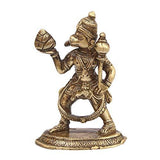 गैलरी व्यूवर में इमेज लोड करें, JaipurCrafts Premium Brass Lord Hanuman (Bajrang Bali) Idol as Gifts (Gold, 5 Inch)