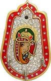 गैलरी व्यूवर में इमेज लोड करें, JaipurCrafts Lord Ganesha Marble Key Holder (3 Hooks, Multicolor)