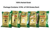 गैलरी व्यूवर में इमेज लोड करें, Webelkart Tota Organic Holi Colour Powder Gift Pack of 5 Herbal Gulal(100 gm Each)-Green,Pink,Yellow,Orange and 111 pcs Magic Balloon