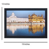 गैलरी व्यूवर में इमेज लोड करें, JaipurCrafts Golden Tample Large Framed UV Digital Reprint Painting (Wood, Synthetic, 36 cm x 51 cm)