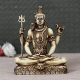 गैलरी व्यूवर में इमेज लोड करें, Webelkart Premium Marble Off- White Lord Shiva Idol (Off-White, 6.00 Inch)