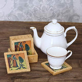 Load image into Gallery viewer, JaipurCrafts Royal Rajasthani Bani Thani Tea/Coffee Coasters (Set of 6)