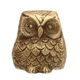 गैलरी व्यूवर में इमेज लोड करें, JaipurCrafts Premium Vintage Owl Bird Brass Decorative Showpiece | Home Decor | Brass Owl | Owl Bird