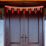 Load image into Gallery viewer, Premium Traditional Plastic Beads Swastika Handmade Door Hanging/Bandarwal/Toran for Door, Traditional Bandarwal for Door, 43&quot; inches Length, Multicolour,