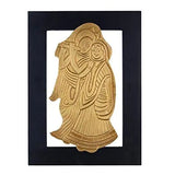 Load image into Gallery viewer, JaipurCrafts Golden Leaf Radha- Krishna Wall Hanging Showpiece - 37 cm (Wood, Black, Gold), for Festive Decor/Interior Decor