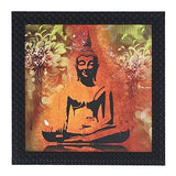 गैलरी व्यूवर में इमेज लोड करें, JaipurCrafts Gautam Buddha Framed UV Digital Reprint Painting (Wood, Synthetic, 30 cm x 30 cm)