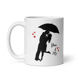 Load image into Gallery viewer, Webelkart®️ Premium Valentine&#39;s Gift Combo of Pair of Valentine Coffee Mug with 1 Golden Rose| Valentine Gift for Girlfriend/Boyfriend