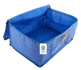 गैलरी व्यूवर में इमेज लोड करें, JaipurCrafts 3 Pieces Quilted Polka Dots Cotton Saree Cover Set, Blue (45 x 30 x 20 cm)