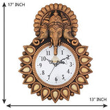 गैलरी व्यूवर में इमेज लोड करें, Webelkart Plastic Wall Clock (Copper, 11.75 Inch)