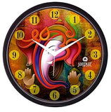 गैलरी व्यूवर में इमेज लोड करें, JaipurCrafts Plastic Wall Clock (Black and Blue, 2 X 12 X 12 Inch) Design 7