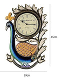 Load image into Gallery viewer, JaipurCrafts Decorative Antique Single Peacock Wall Clock