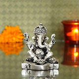 Load image into Gallery viewer, Webelkart Silver Plated Lord Ganesha,God of Luck &amp; Success Diwali Gifts Home Decor (Size: 3.00&quot;)